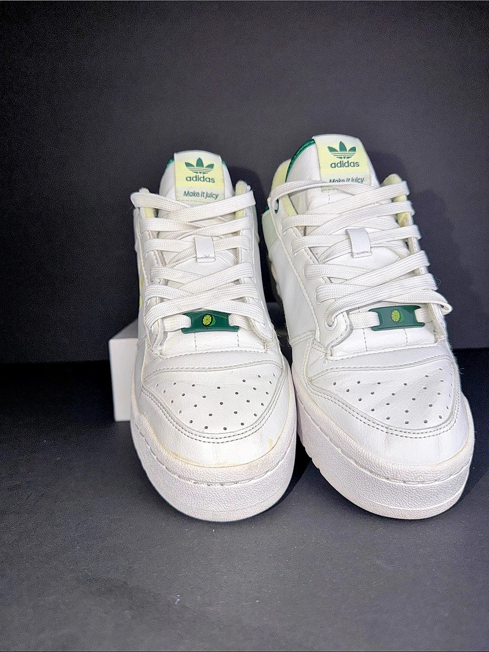 Adidas Forum Low-vegan ‘make it juicy -lime Sneakers White & Green